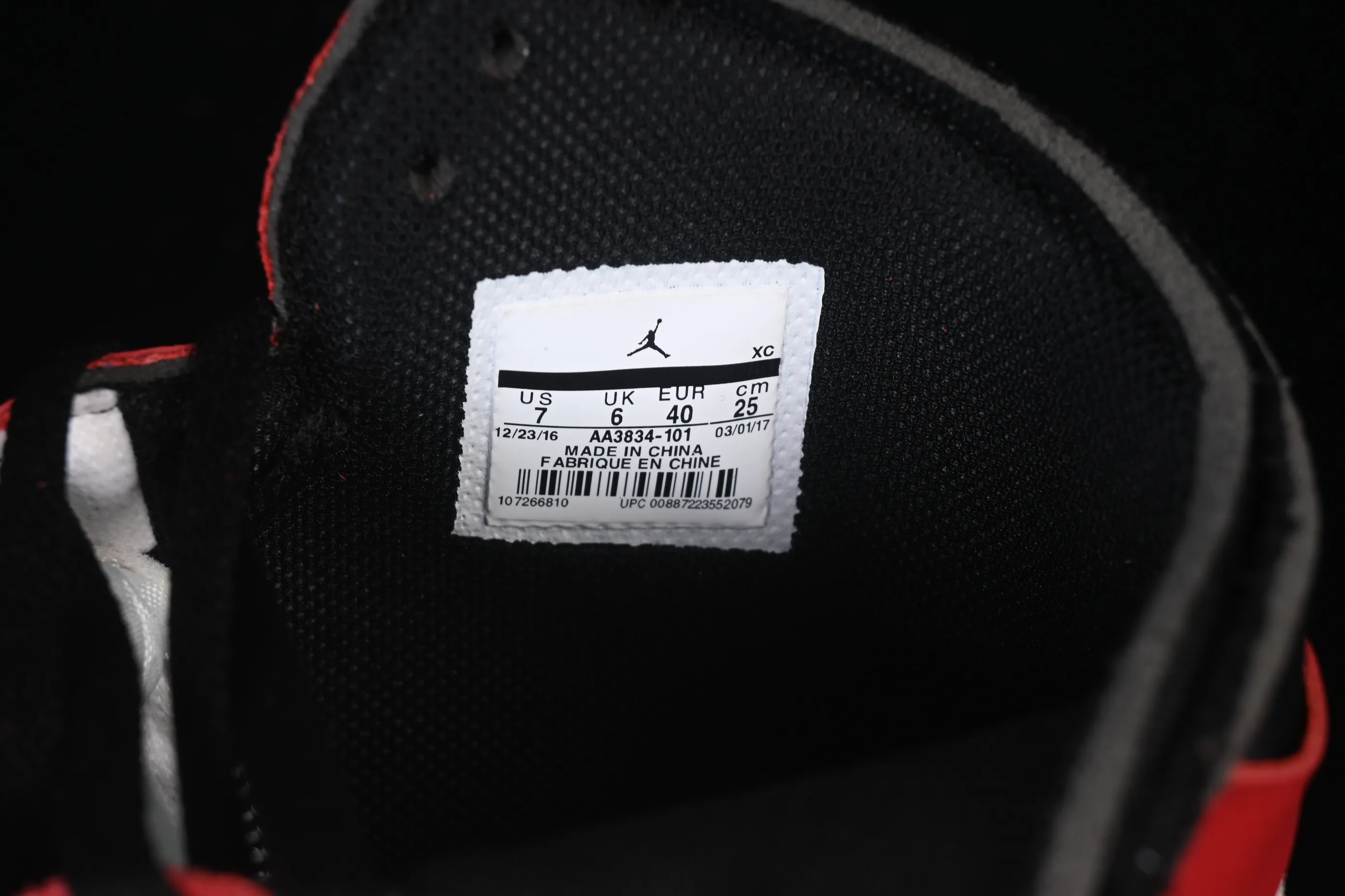 All categories Air Jordan Jordan series basketball shoes Air Jordan 1 High pure original special price Off White x Air Jordan OW AJ1 Joe 1 joint white and red high-top basketball shoes AA3834-101